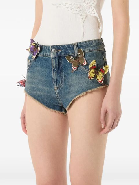 Blumarine butterfly shorts - Blue