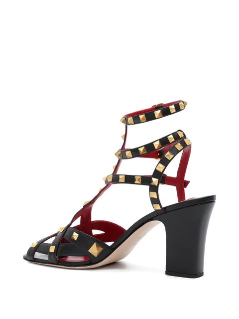 Valentino Garavani pyramid stud strap sandals - Black