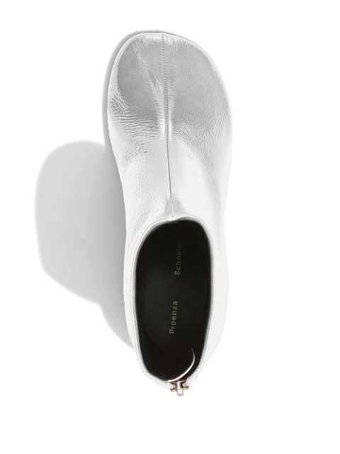 Proenza Schouler patent ankle boots - White