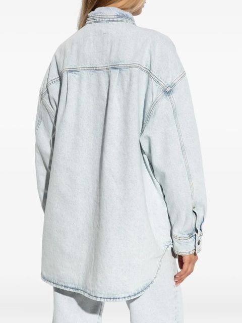 American Vintage Joybird patch-pocket denim shirt - Blue