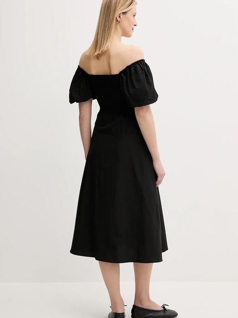 Answear.LAB sukienka kolor czarny mini prosta