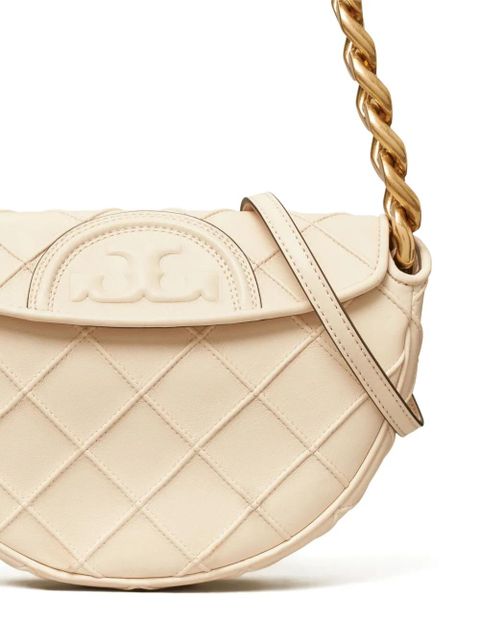Tory Burch mini Fleming crescent bag - Neutrals