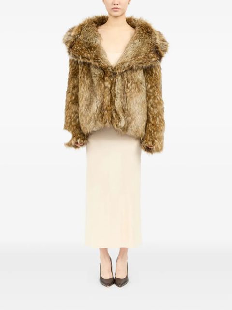 MM6 Maison Margiela faux-fur jacket - Brown
