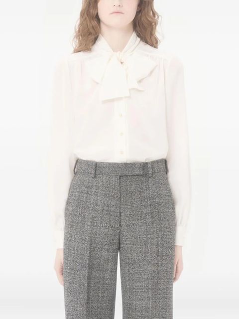 Valentino Garavani crepe de chine shirt - White