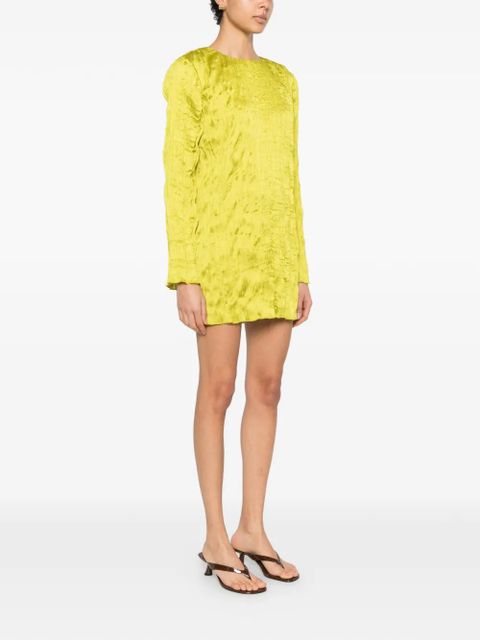 STAUD Kona textured mini dress - Green