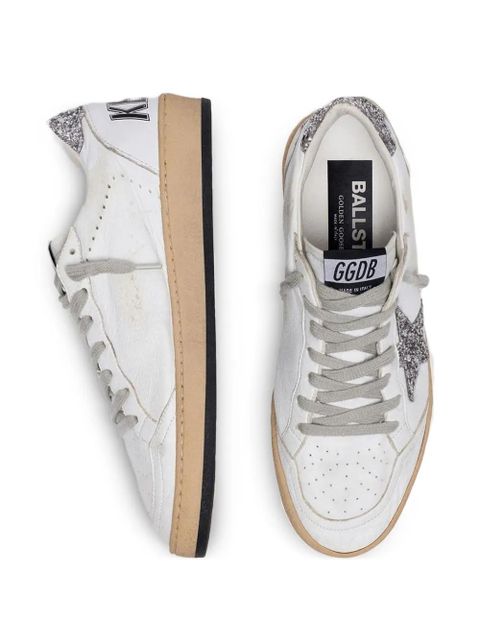 Golden Goose Ball Star glitter-embellished sneakers - White