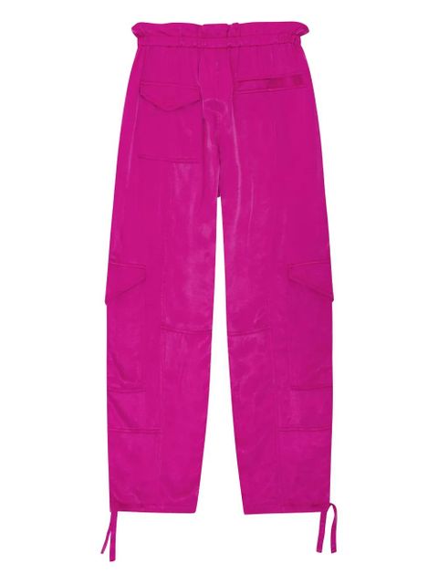 GANNI drawstring cargo trousers - Pink - zdjęcie produktu nr 2