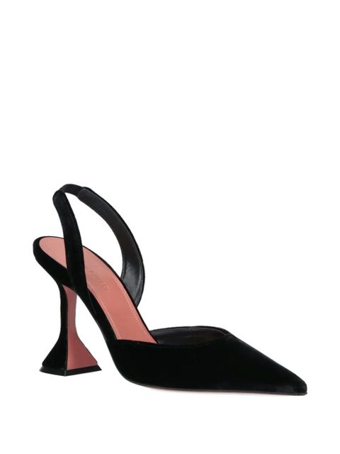 Amina Muaddi 90mm Holli slingback pumps - Black - zdjęcie produktu nr 2