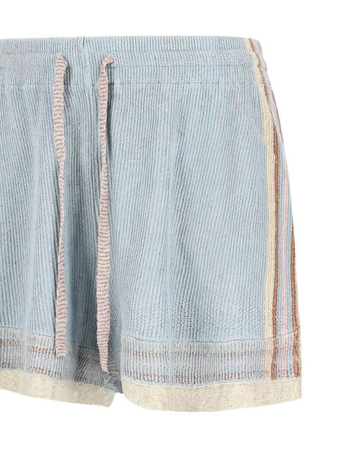 Guest In Residence havana striped mini shorts - Blue