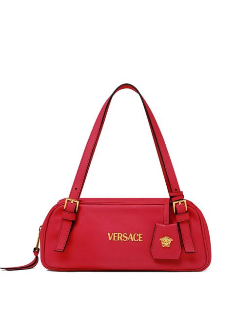 Versace Tag Bowling buckle-detail shoulder bag - Red - zdjęcie produktu nr 1