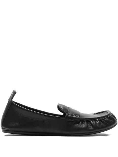 Acne Studios penny-slot leather loafers - Black - zdjęcie produktu nr 1