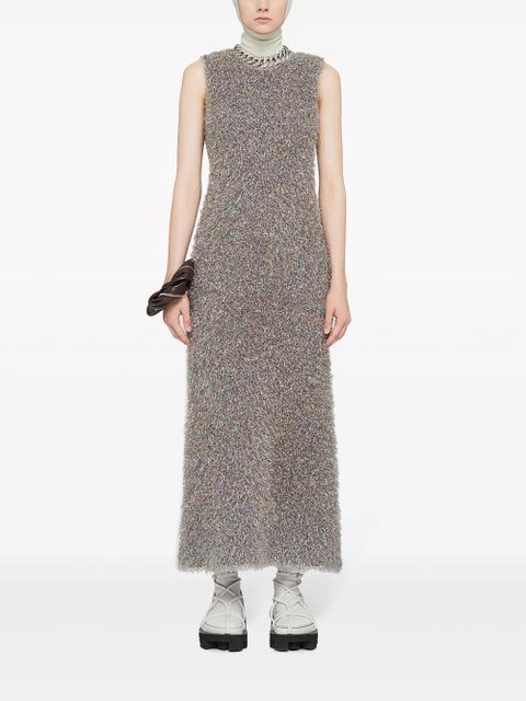 Jil Sander V-neck sleeveless midi dress - Silver - zdjęcie produktu nr 2