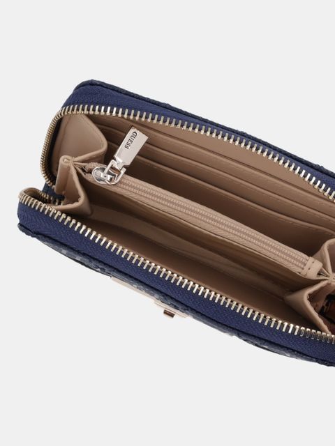 Guess portfel IDRA damski kolor granatowy SWGG81 57140