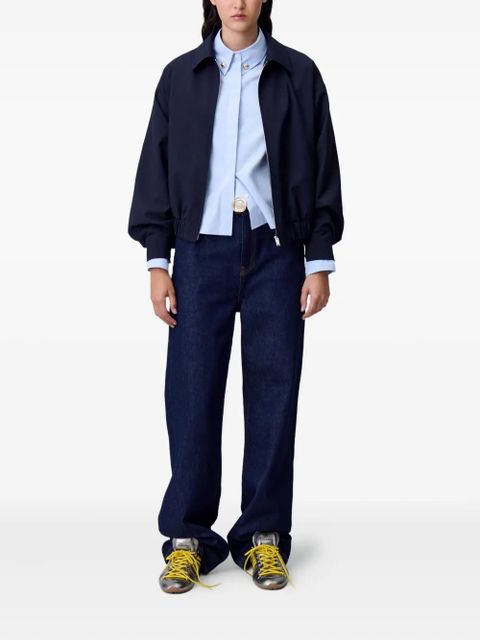 Claudie Pierlot button-detail shirt - Blue - zdjęcie produktu nr 2