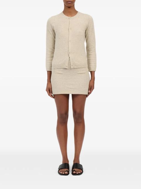 MM6 Maison Margiela textured knit cardigan - Neutrals - zdjęcie produktu nr 2