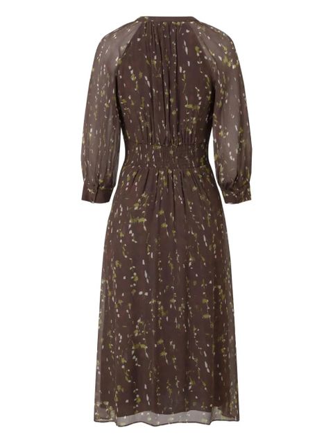 Ba&Sh abstract-print smocked dress - Brown - zdjęcie produktu nr 2