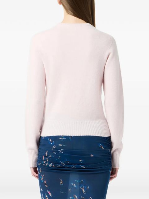 Blumarine logo-embroidered sweater - Pink