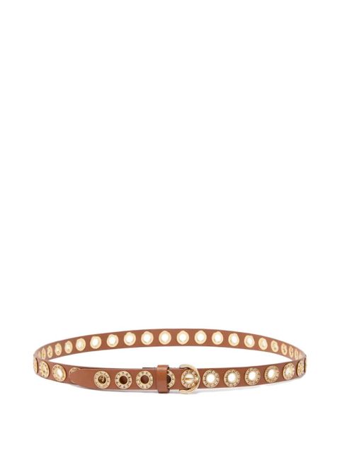 PINKO eyelet embellished belt - Brown - zdjęcie produktu nr 1