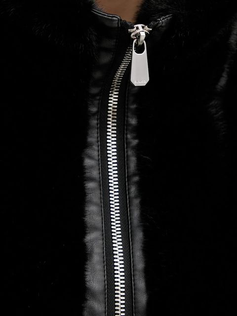 Pinko kurtka kolor czarny przejściowa oversize 105399 A2PI