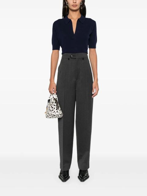 Victoria Beckham high-waist tapered-leg trousers - Grey - zdjęcie produktu nr 2