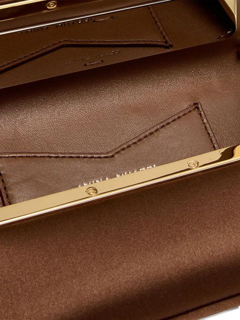 Amina Muaddi mini Ami shoulder bag - Brown