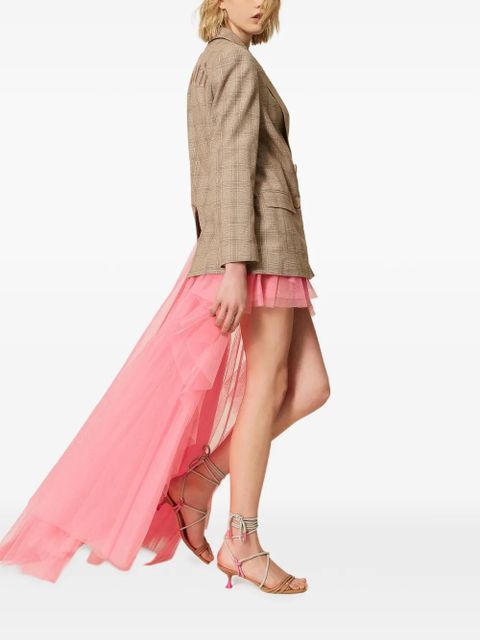 TWINSET x Myfo asymmetric tulle skirt - Pink