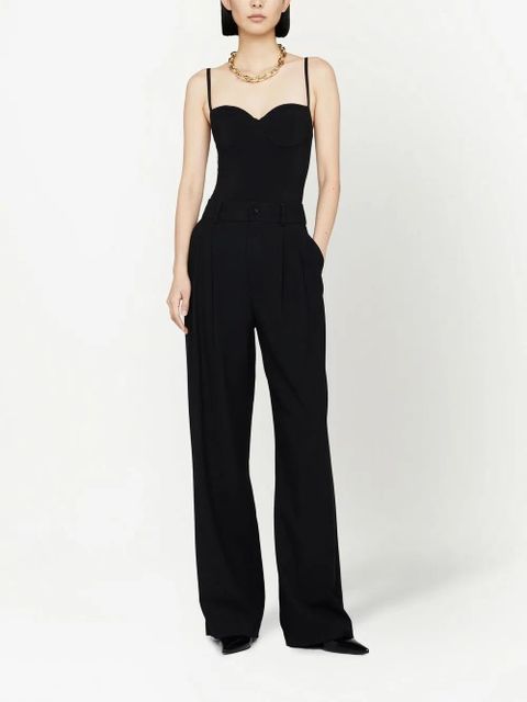 ANINE BING Carrie wide-leg twill pants - Black - zdjęcie produktu nr 2