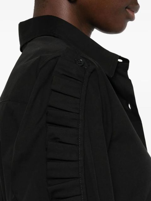 Coperni ruffle-detailing shirt - Black