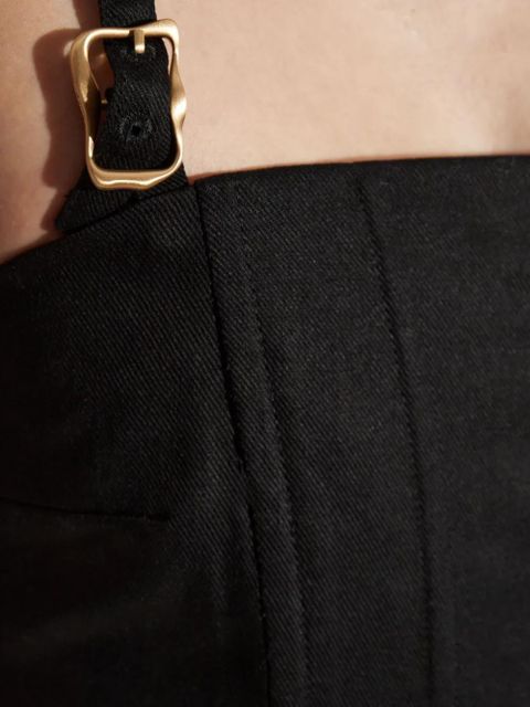 Cult Gaia square-neck crop top - Black