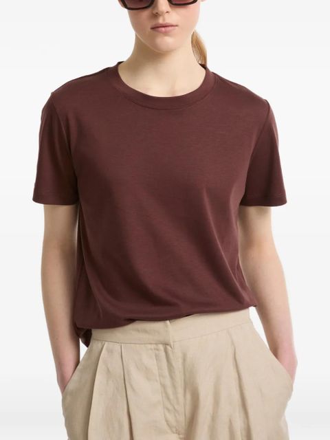 Yves Salomon interlock T-shirt - Brown - zdjęcie produktu nr 2