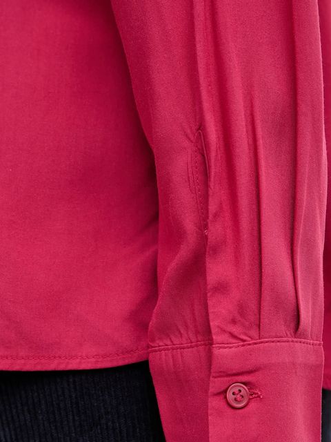 United Colors of Benetton koszula damska kolor różowy regular z kołnierzykiem klasycznym 5WPWDQ0B0