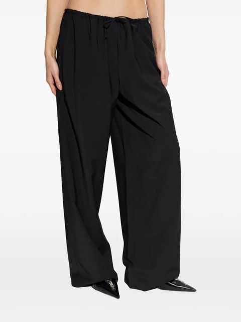 Alexander Wang drawstring-fastening logo-detail trousers - Black