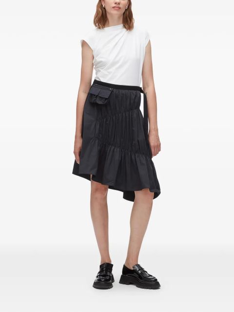 3.1 Phillip Lim ruffles pocket-detail asymmetric skirt - Blue - zdjęcie produktu nr 2