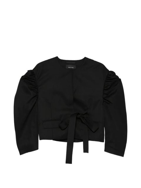 Simone Rocha puffed-sleeve tie jacket - Black - zdjęcie produktu nr 1