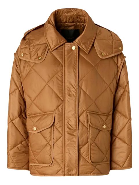 PINKO quilted hooded jacket - Brown - zdjęcie produktu nr 1