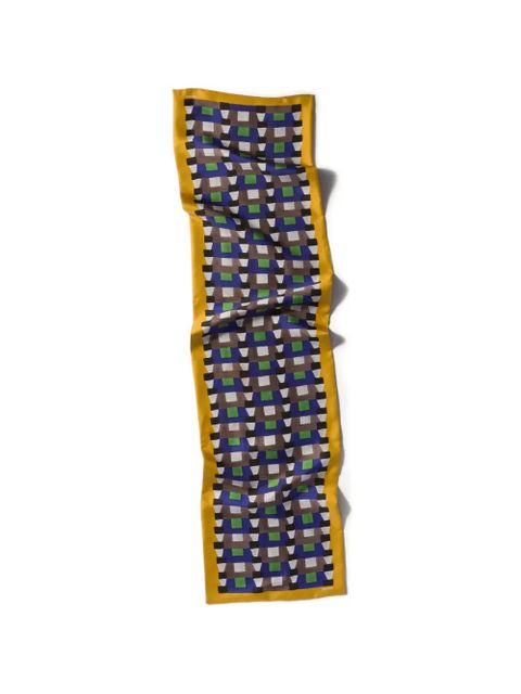 Miu Miu printed silk scarf - Blue