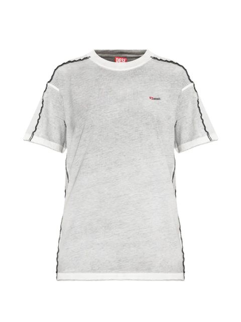 Diesel T-IMY logo-embroidered T-shirt - Grey - zdjęcie produktu nr 1