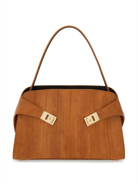 Ferragamo medium Hug top-handle shoulder bag - Brown - zdjęcie produktu nr 1