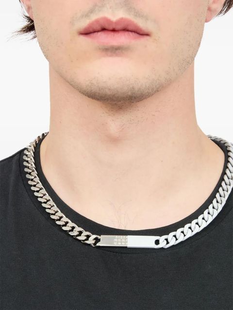 MM6 Maison Margiela numbers-motif necklace - Silver