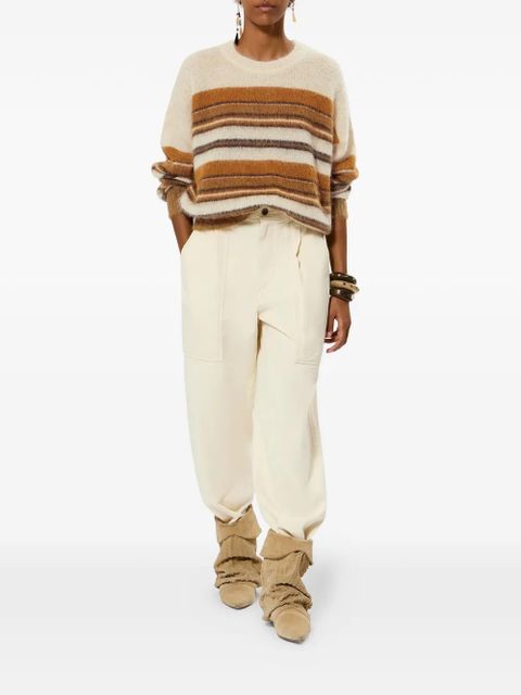 MARANT ÉTOILE DRUSSELL striped pullover - Neutrals - zdjęcie produktu nr 2