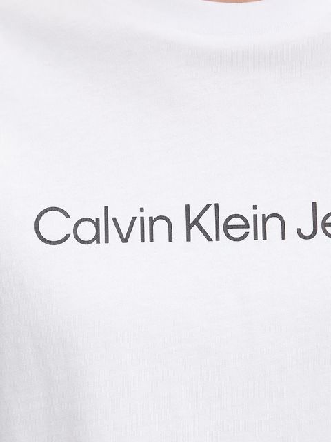 Calvin Klein Jeans t-shirt bawełniany damski kolor biały LV047C912G