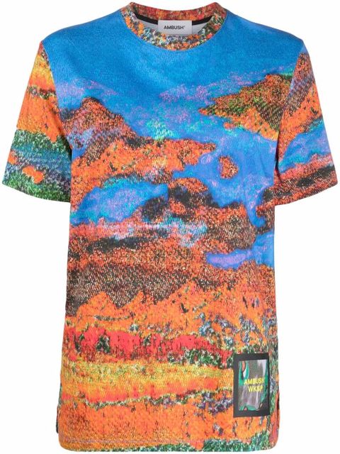 AMBUSH graphic-print T-shirt - Blue - zdjęcie produktu nr 1