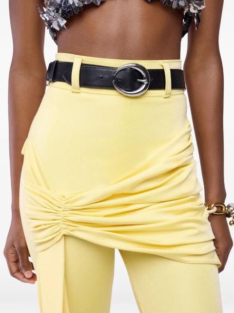 Rabanne draped-detail trousers - Yellow