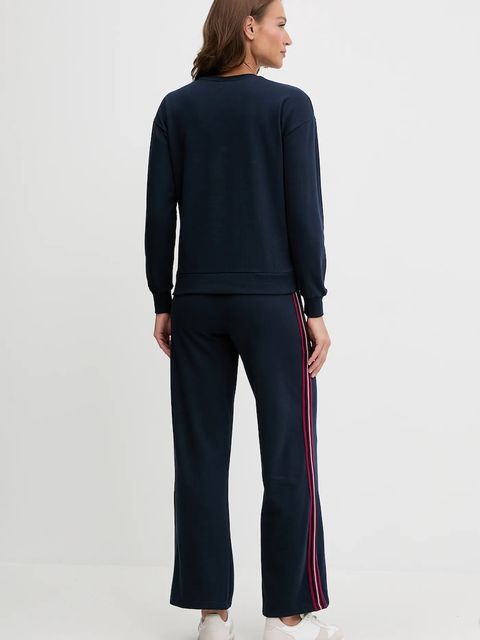 Fila dres bawełniany damski kolor granatowy FPW4216