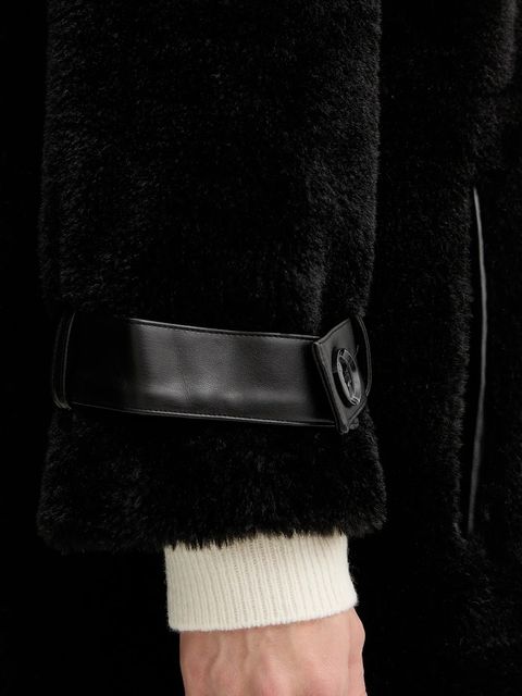 Liu Jo płaszcz kolor czarny MF5313 E0936