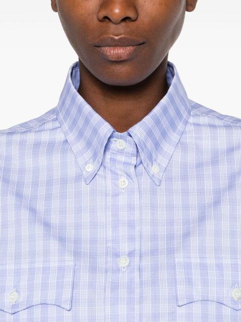 Miu Miu checked shirt - Blue