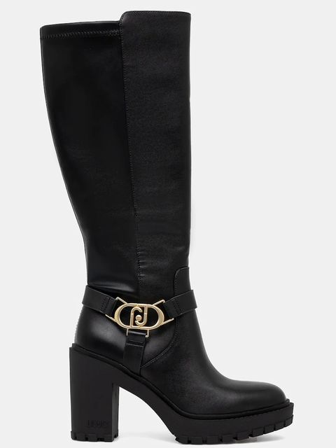 Liu Jo kozaki RUBY 08 damskie kolor czarny na słupku lekko ocieplone SF5077PX18222222 - zdjęcie produktu nr 2