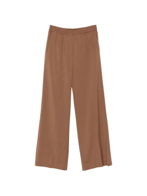 Weekend Max Mara elasticated wide-leg trousers - Brown - zdjęcie produktu nr 1