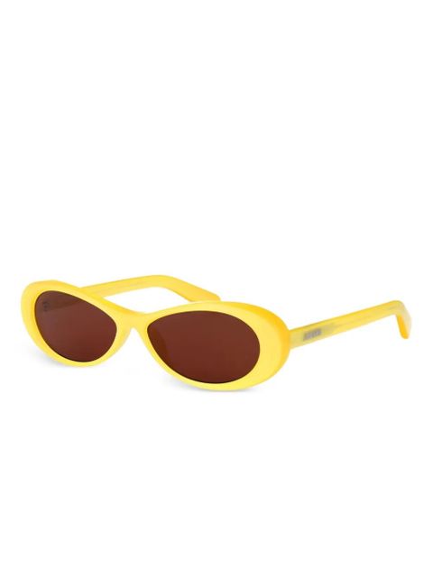 Jacquemus oval-frame sunglasses - Yellow