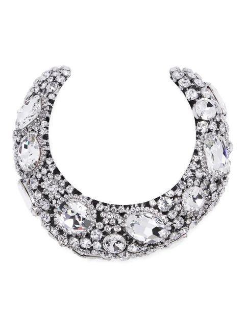 AREA crystal cluster choker necklace - Silver - zdjęcie produktu nr 1